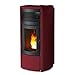 Produktbild Pelletofen MCZ Club Comfort Air 12 Maestro/Maestro up!(12 kw) Keramik Bordeaux Oben
