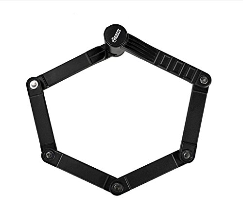 HYSENM diebstahlschutze faltbare Schloss Fahrradschloss MTB Rennrad Fahrrad schwarz