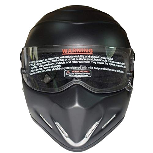 CPDZ Helmet body wear-resisting pressure-resistant anti-falling motorcycle helmet heat preservation anti-fog anti-cold motorbike helmet fiberglass adult helmet black