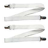 1. Juego de 2 correas largas con clips metálicos.