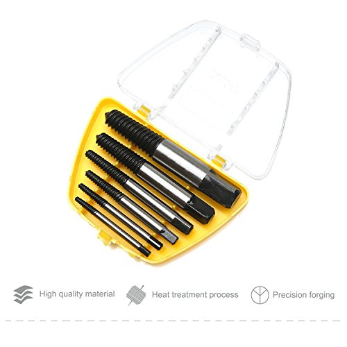 LESOLEIL Schraubenausdreher Screw Extractor Out Remover Stiftschraube Werkzeug 5 Pcs - 5