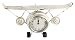 Produktbild Originelle Uhr zum Hinstellen - Flugzeug-Design - Vintage-Stil - Farbe WEIß