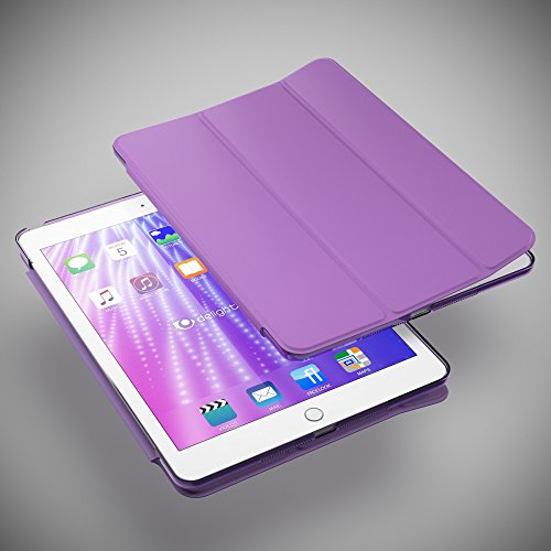 Apple iPad Air 1 Hülle Smart-Case von NICA, Ultra-Slim Cover Dünne Tablet Schutzhülle, Kunst-leder Hardcase Multi-Ständer Tasche, Display-Schutz & Backcover Flip-Case Klapphülle Sleeve – Lila - 2
