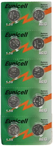 Lot de 10 Piles Bouton 1,5V AG13 A76 LR44 357 157 GP76A SR44W