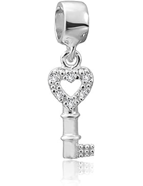 Andante-Stones 925 Sterling Silber Dangle Bead