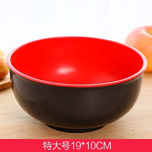 Ramen bowl, red and black double color bowl, special large bowl, plastic bowl, instant noodle bowl,Outsize