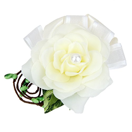 Anstecker Hochzeit Gästeanstecker Hochzeitsanstecker Anstecknadel Corsage - Weiß