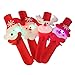 Produktbild Toyvian 6 stücke Slap armbänder mit LED-leuchten Santa schneemann Rentier Dekorationen Weihnachten Party Favors Weihnachten Armband für Kinder Jungen mädchen (gemischte Muster)