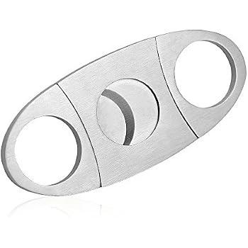 XPEX Zigarrenschneider Set - 3 Stück Edelstahl Cutter Mit 26mm Loch Für Perfekten Zigarrenschnitt (schwarz/gelb/grün)