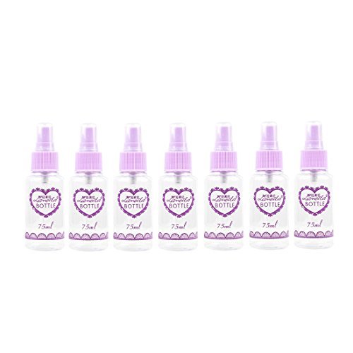 Preisvergleich Produktbild DealMux Kunststoff Außen beweglicher Spray-Flaschen Flüssigkeitsbehälter 75ml 7pcs Lila löschen