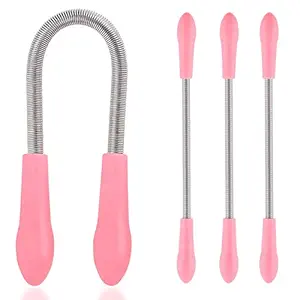 NILKANTH SHOPPERS Facial Hair Remover Spring Threading Tool Face Epilator for Women Chin Cheek Upper Lip Multi color SET OF 3