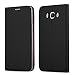 Produktbild Cadorabo Hülle für Samsung Galaxy J7 2016 (6) - Hülle in SCHWARZ - Handyhülle mit Standfunktion und Kartenfach im Metallic Look - Case Cover Schutzhülle Etui Tasche Book Klapp Style