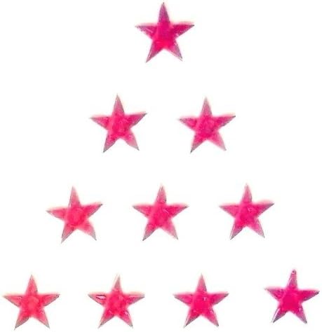 Geo Gems Body Art - Gem Stars - Red