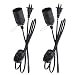 Segolike 2-Piece EU Plug No Polarity Switch Dimming Cable Light Bulbs Modulator Lamp Dimmer Black RS.530.00