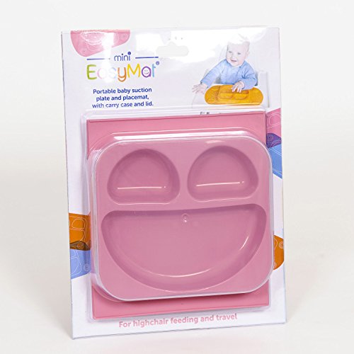 Mini easymat® für Hochstuhl und Travel Füttern. Tragbar Baby Saugnapf Teller & Tisch-Sets in 1 mit Deckel, klappbarer Seiten & Carry Fall. Kleine Sektionaltor Baby Teller perfekt für Baby Abstillen Alter 6 Monat + von Tots R Us - 3