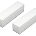 Accessotech 10 x Pro Womens Acrylic Nail Art Tips Buffer Buffing Sanding Block Files White