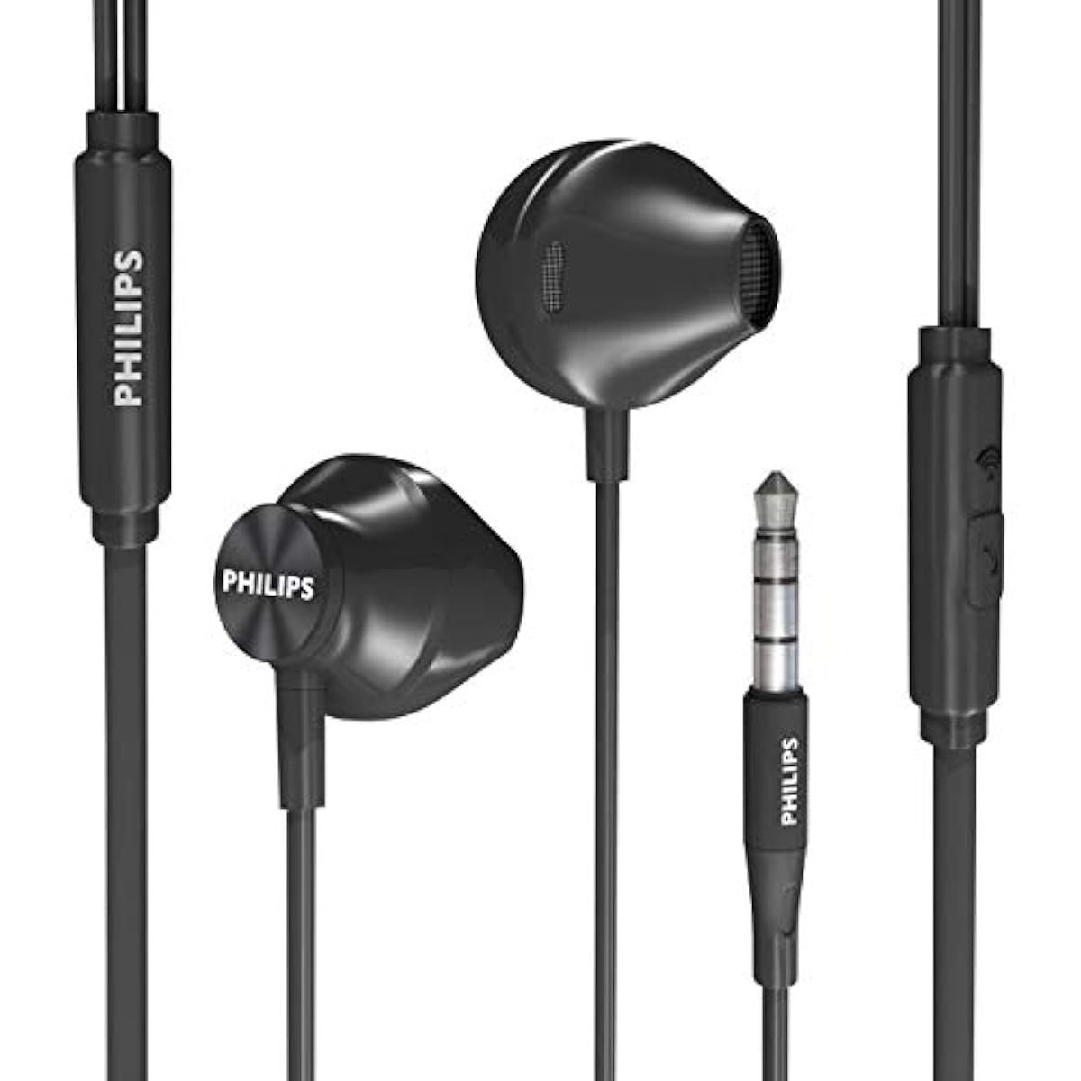 PHILIPS Wired Earbuds Earphones with Microphone, in Ear Headphones