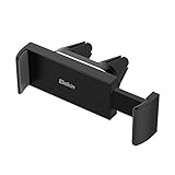 Elekin Téléphone Voiture Support sur Grille d'Aération avec Rotation 360°, Double Pince Fixation Porte Téléphone Voiture pour iPhone X / 8/7 Plus / 6S, Samsung Galaxy S9 / S8 Plus, Sony, GPS etc