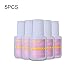 Elite99 5 Bottles Strong Adhesive Nail Art Glue Professional False Acrylic Quick Drying 10g