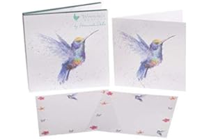 Portefeuille de cartes de correspondance artistique (Wre1267) – Rainbow – Colibri – Wrendale Designs par Hannah Dale