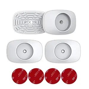 EUDEMON Safety Baby Gate Wall Protector Wall Saver for Pressure Mounted Gate Protect Walls/Baseboard/Stairs/Door Frame/Doorways Work on Pet & Dog Gates Easy to Install (White, 4 Pack)