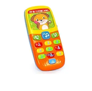 funblast baby toy mobile phone - toy phone with light & sound, abc and number learning toy for kids, phone toy for kids- Multi color