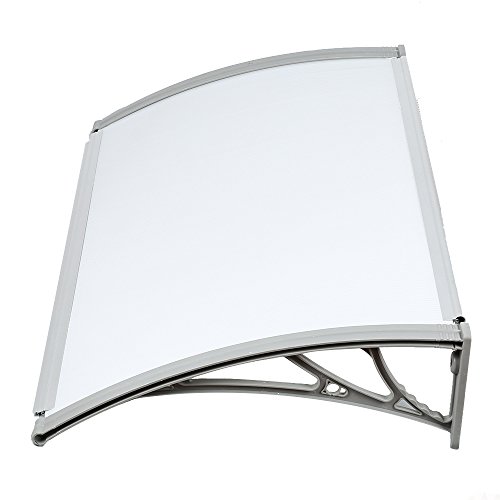flyelf Tür Vordach Shelter Vorderseite Rückseite Veranda aus Tür Schatten 100 x 100 cm - 2