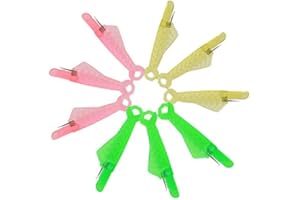 PRO-NOKE 9Pcs Fish Type Needle Threader for Sewing Machine Quick Sewing Threader Needle Tool Plastic Sewing Threaders for DIY and Sewing Machine (3 PCS Pink+3PCS Yellow+3PCS Green)