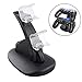 Produktbild WINOMO PS4 Controller Ladegerät Ladestation Dual USB Ladegerät Ladestation Dock Dual USB Schnellladestation und LED Anzeige für Playstation 4 PS4 Controller und PS4 Pro Controller (Schwarz)