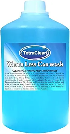 Tetraclean Waterless Dry Car Wash Concentrate Car Washing Liquid For Cleaning, Shining and Smoothness of Vehicles (1000ml)
