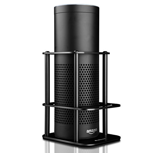 Preisvergleich Produktbild Aluminium Lautsprecherschutz, Robust und Hochwertig, Evolva Future Technology Lautsprecherständer für Amazon Echo und UE MEGABOOM (Jet Black)