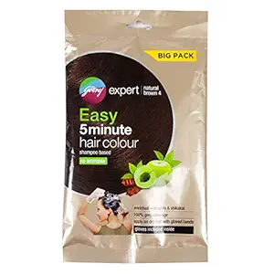Godrej Ezee Expert Easy 5 Minute Hair Colour, 25ml - Natural Brown 4