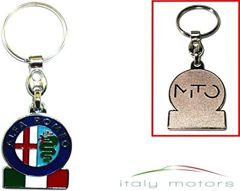 Alfa Romeo Keychain Logo Tricolore Cuore Sportivo Merchandise Accessory