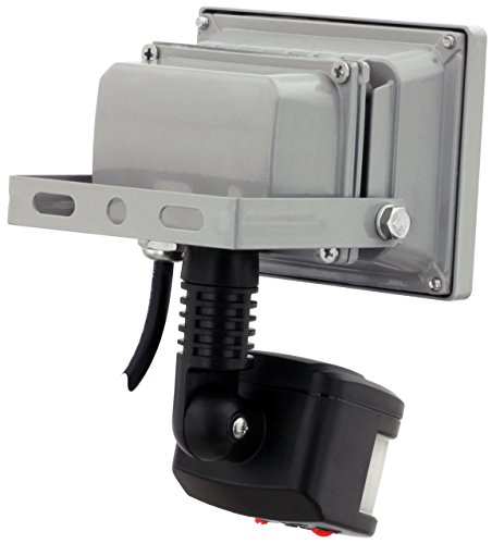 AdLuminis LED Außen-Strahler Fluter mit Bewegungsmelder 10W, 800 Lumen Flutlicht, Energieklasse A+, Erfassungsradius 12m, Scheinwerfer Außenstrahler - 2