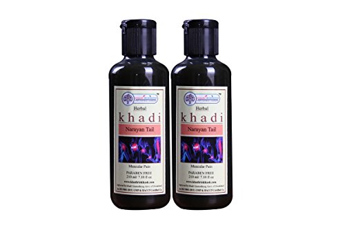 khadi Rishikesh Ayurvedic Pain Relief Oil Narayana Tel For Combo Set Pack Of - 210ml X 2 (420ml) WITH MULTI PURPOSE SICSSOR (कैंची) FREE
