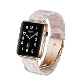 Kompatibel Apple Watch Band 38 / 42Mm, Ersatz Iwatch Strap Harz Edelstahl, Männer Frauen Sport Armband Armband Iwatch Serie 3, Serie 2, Serie 1, Nike +, Edition,38Mm