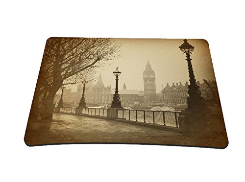 Silent Monsters Canvas Schutzhülle mit Zubehörfach/Mauspad 43,9 cm (17,3 Zoll) für Laptop big ben - 7