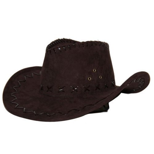 Preisvergleich Produktbild Partyline 346841 Cowboyhut Lederimitat "braun"