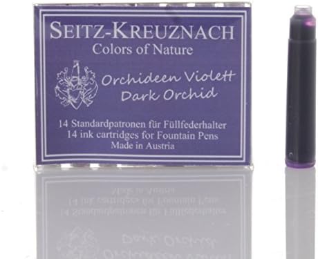Seitz-Kreuznach Ink Cartridges Dark Orchid, Pack of 14, Colors of Nature