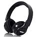 Produktbild Bluetooth Kopfhörer Kabellos on Ear, Kabellos und Kabelgebundene Bluetooth Kopfhörer Mit Mikrofon, 40 mm Hi Fi Stereo Faltbarer Kopfhörer für Handy/PC und Reisen,Schwarz von GemTune