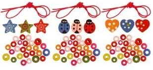 8 x DIY Wooden Bracelet Kits for Girls - Great as Goody Loot Party Bag Filler