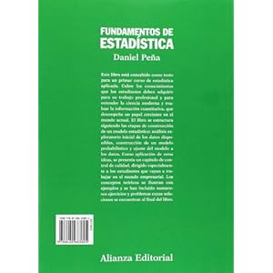 Fundamentos de Estadística (El Libro Universitario - Manuales)