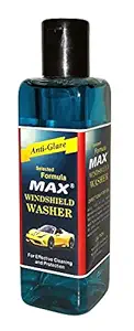 MAX Windshield Washer Fluid Concentrate (200 ML) - Anti-Freeze Formula for Crystal Clear Vision and Safe Driving
