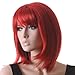 Songmics New Fashion Lady's Wig Female Straight Long 40 cm Red WFY139