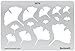 Produktbild 15cm x 10cm Zeichenschablone aus Transparentem Kunststoff für Grafik Design Kunst Handwerk Technisches Zeichnen Schmuckherstellung Schmuck Machen - Ginkgo Gingko Blatt Blätter Symbole