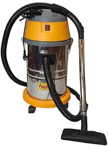 HYCO 1500W 35 L Wet and Dry Car Wash House Keeping Dual-Use Industrial Vacuum Cleaner with Copper Wire Motor and Stainless Steel Barrel