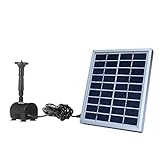 Sonnenkollektoren läuft direkt den Brunnen unter der Sonne.