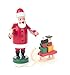 Produktbild DREGENO Miniatur-Räuchermann Weihnachtsmann mit Baum von DREGENO SEIFFEN 14 cm – Original erzgebirgische Handarbeit, Weihnachts-Dekoration
