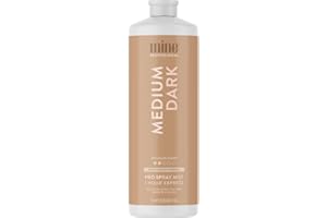 MineTan MineTan Medium Dark Professional Spray Tan - Acabado de piel brillante y sutilmente marrón Para personas de piel clara o aquellas nuevas en el autobronceado, 1L