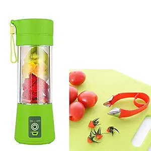 Shopkart Plastic Portable Juicer and Blender Bottle (Multicolour)